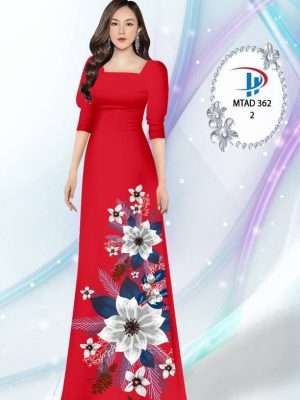 Vải Áo Dài Hoa In 3D AD MTAD362 41